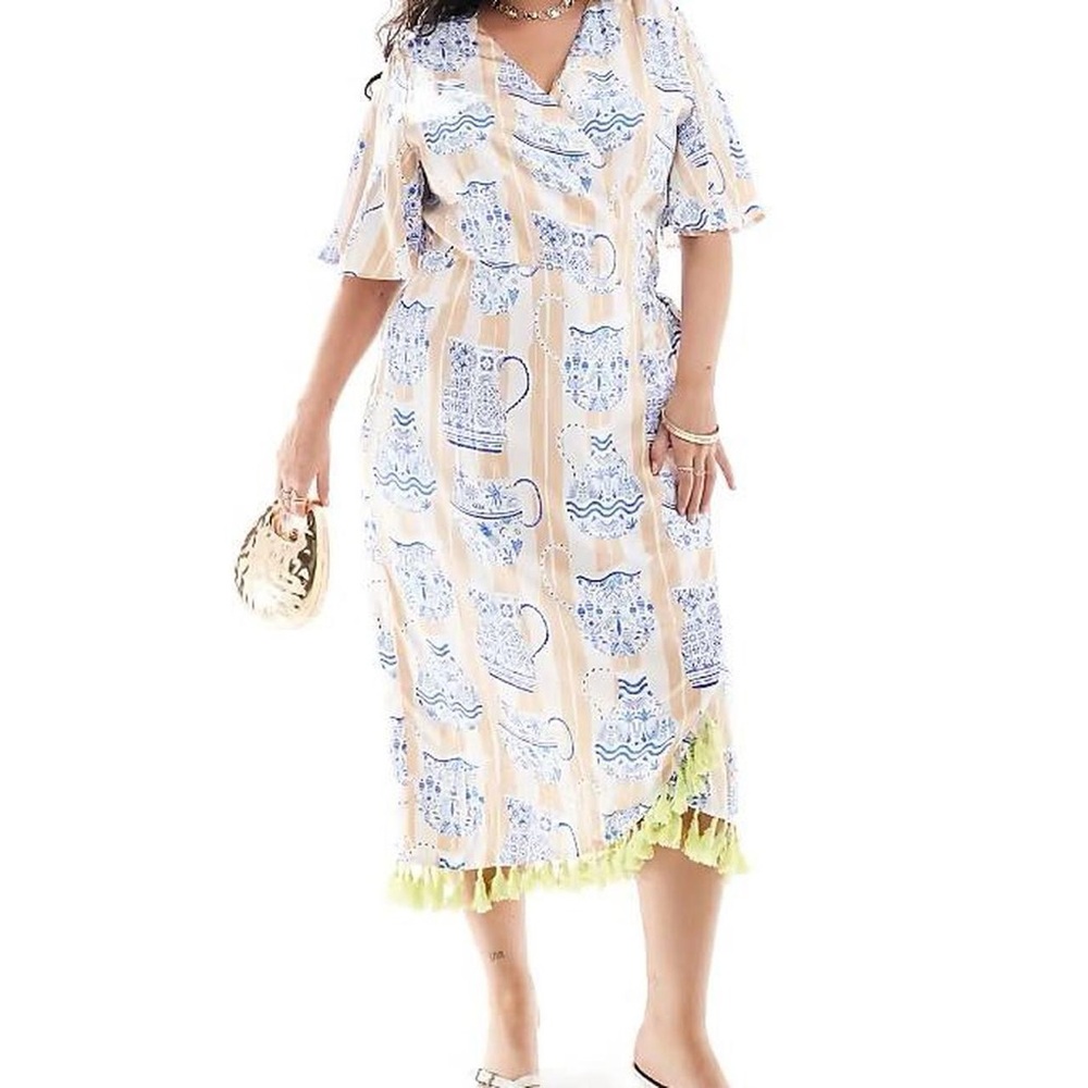 Sicilian Ceryes Wrap Dress by Never Fully Dressed